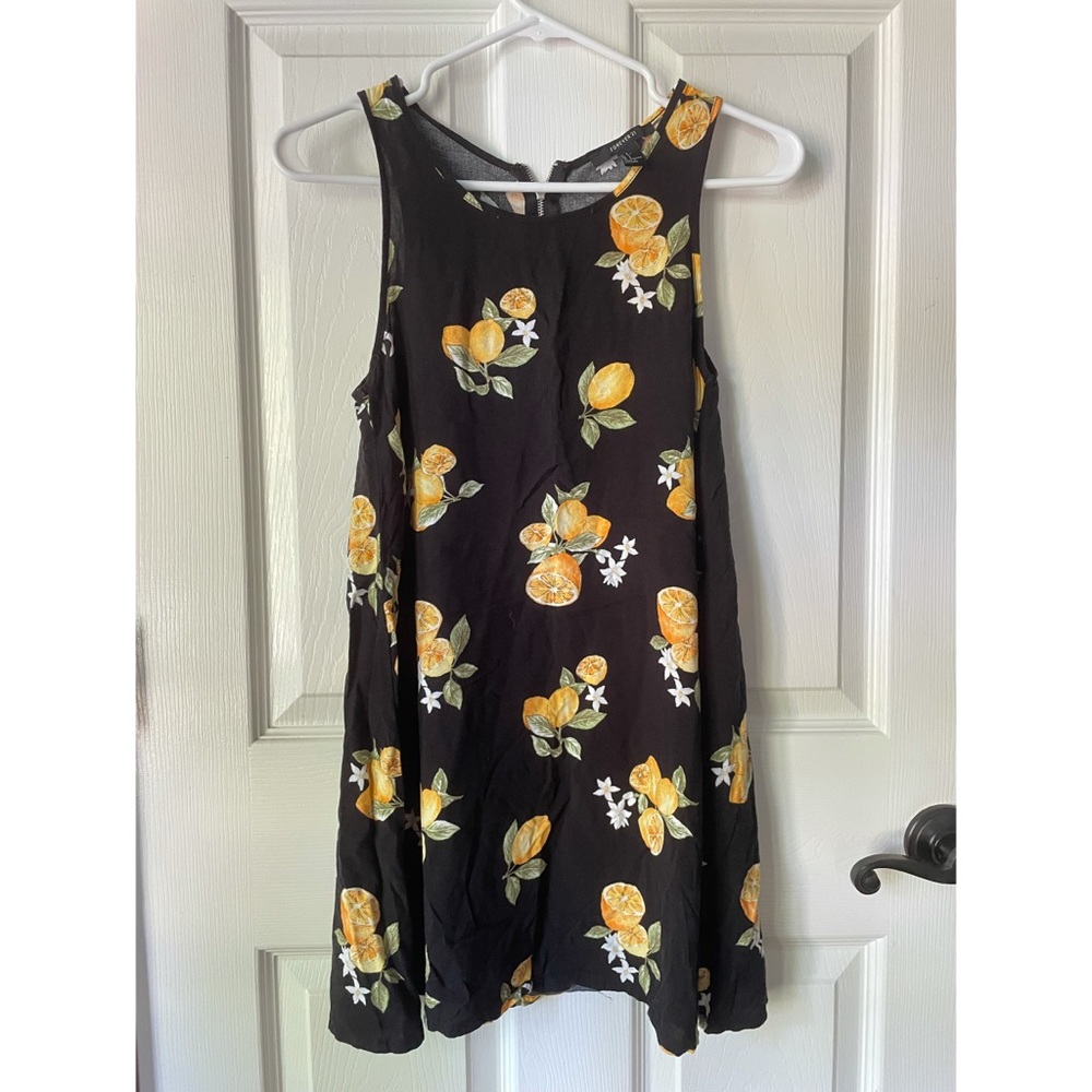 Forever 21 Lemon Print Tank Dress